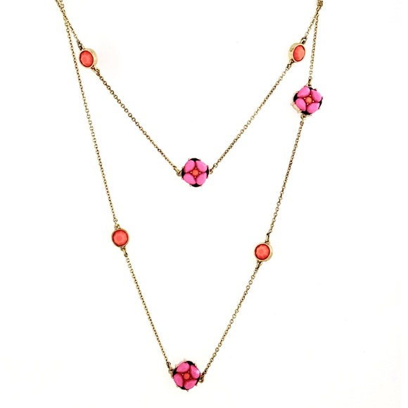 KATE SPADE • Izu Petal Rosary Flower Station  Necklace - Picture 1 of 5